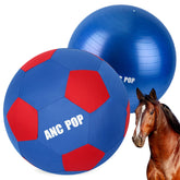 ANC POP 40-inch herding ball cover in blue and red for training