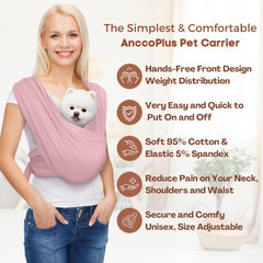 AnccoPlus breathable 3D air mesh pink — improved airflow for pet comfort.