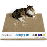 Alfombrilla Andalus para arena de gato, impermeable, protege el suelo de salpicaduras.