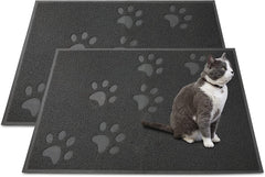 Andalus Large Cat Litter Mat front view shows two-pack mats for efficient litter capture.