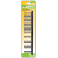 Andis 65730 lightweight stainless steel pet comb for fatigue-free grooming.