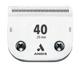 Andis Ceramic Edge blade closeup highlighting durable, heat-resistant construction for pets.