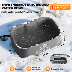 Angelspet thermostat heating function demonstrates consistent warmth for drinkable water