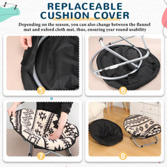 Anglechic replaceable-cushion-cover-pet-bed emphasizes easy cleaning and year-round freshness.