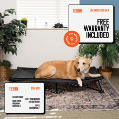 Angora Brands elevated-dog-bed-breathable-mesh close-up highlighting airflow and cooling.