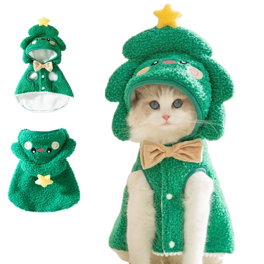 ANIAC dog Christmas cape coat with D-ring for leash attachment during festive walks