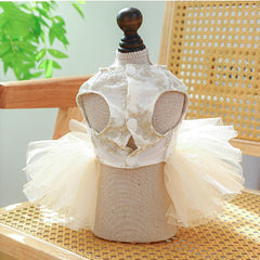 ANIAC pet dress featuring fluffy tulle skirt for comfortable wear