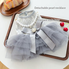 ANIAC small dog dress in soft-tulle material for all-day comfort.
