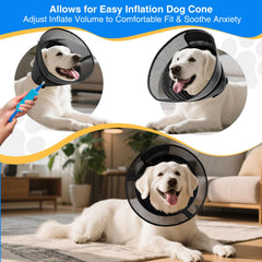 AnimaCure inflatable-cone pump-use image shows easy inflation for a snug fit.
