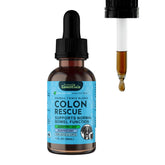 Animal Essentials Colon Rescue bottle provides digestive support for dogs and cats.