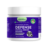 Animal Essentials Mushroom Defense powder bottle for easy daily immune support in pets.