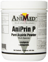ANIMED Aniprin P EQ Aspirin 16oz bottle with clear label for home use