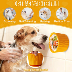 Animire lick bowl used for freezing treats to extend playtime and engagement