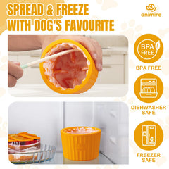 Animire dog lick bowl non-slip base prevents sliding during use