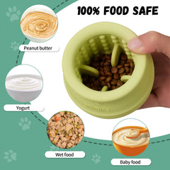 Animire treat-dispensing dog toy kibble-trainer keeps brains busy and rewards exploratory play.