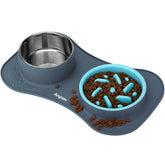 Anipaw slow feeder bowl 15oz promotes mindful eating for pets.