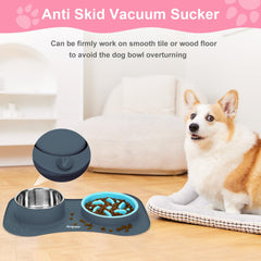 Anipaw stainless steel water bowl 23oz delivers reliable hydration and durability.