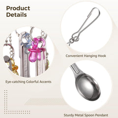 Anjetan metal spoons foraging toy is durable and safe for flock play
