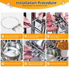 Ankeizzy stainless-steel-dog-bowl durable and easy to clean