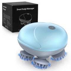 Ankilo pet massager with four heads soothing tense muscles during home grooming.