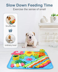 Ankilo Snuffle Mat 20x20 inch size offers spacious hide-and-seek fun for dogs.