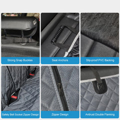 ANOSOSPECIAL universal-fit straps secure the cover to most back seats.