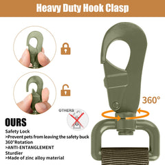 Antswish tactical dog collar padded nylon green XL for comfort.