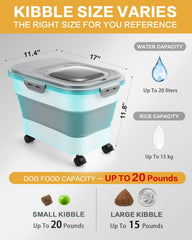 ANVS container seals securely with locking lids to prevent moisture and pests