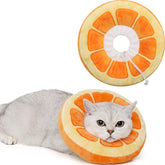 ANWA adjustable cat cone collar in soft material for comfort.