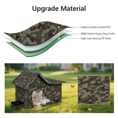 Anysiny EVA reinforcement and ground plugs stabilize the shelter against wind