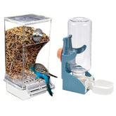 AOCPO automatic bird feeder top view reduces daily refills and keeps seed mess minimal.