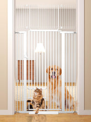 aodbicy 71-inch cat gate full-height in doorway for secure containment