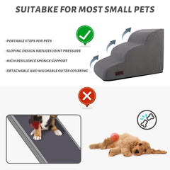 Aodisman ramp covered with corduroy fabric boosts paw traction