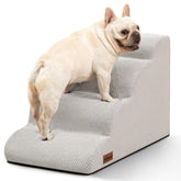 Aodisman four-step dog stairs for bed and couch enabling safe pet access