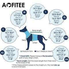 AOFITEE Dog Anxiety Vest reflective-strips for safer nighttime visibility