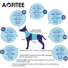 AOFITEE dog anxiety vest reflective strips enhance nighttime safety