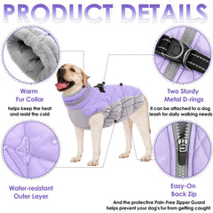 AOFITEE harness-built-in jacket closeup demonstrates convenient, secure fit for daily walks.