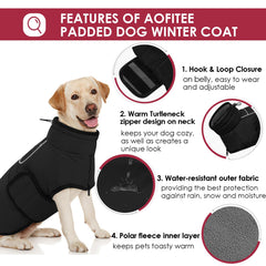 AOFITEE reflective trims on back improve nighttime visibility.