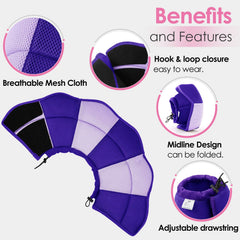 AOFITEE dog cone depth-protection prevents licking and scratching during recovery.
