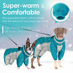AOFITEE water-resistant-dog-jacket protects against rain and snow