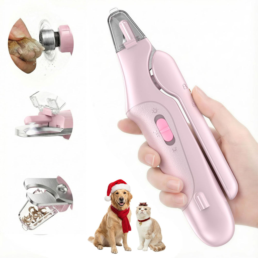 Aoioploa 2-in-1 nail trimmer clipper enables quick grooming for pets.