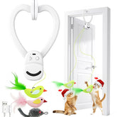 Aoioploa clip-on-frame cat toy saves floor space during indoor play.
