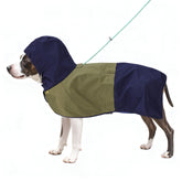 Aokown dog raincoat hood blue keeps your pet dry with a secure hood