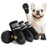 AOKOWN dog shoes for large dogs showing durable soles for reliable traction