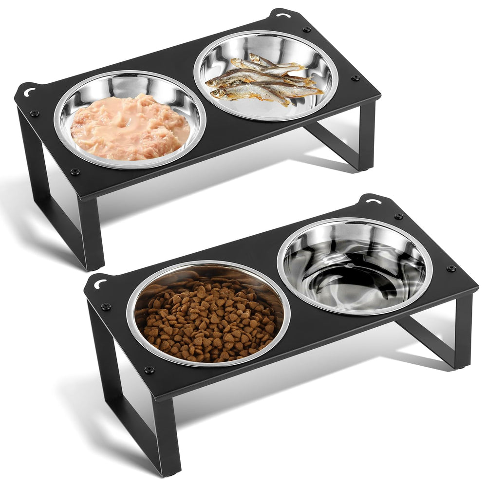Aomafamzoy elevated cat bowls stand offering stable meals and reduced spills