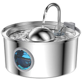 AONBOY cat water fountain stainless steel 108oz provides continuous hydration for cats.