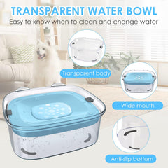 AONKEY 3L dog water bowl dishwasher-safe design for easy cleaning.