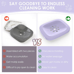 AONKEY 3L dog water bowl floating disk detail slows drinking and reduces splashes