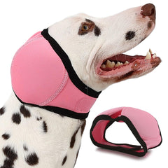 AOOLMOL dog ear muffs side view with adjustable fit for noise relief.