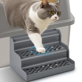 Aothey Litter Box Step dual-step design assists easy access for small or aging cats